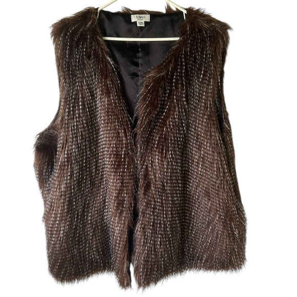 Cato Jackets & Blazers - Ostrich Faux Fur Vest